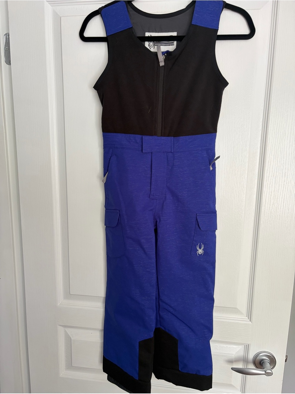 Spyder Little Girls Kids Blue Ski Bib Pants